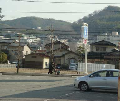店内からの風景写真