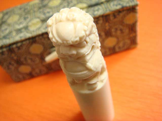象牙印鑑の彫り直しです。