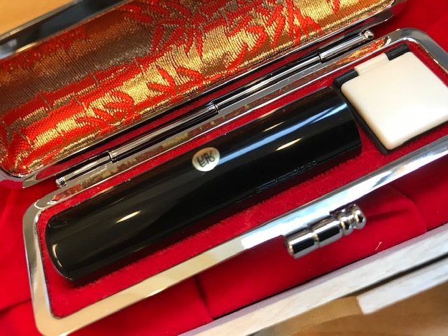 黒水牛の15ミリ丸実印です。